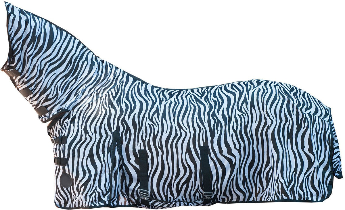 Fliegendecke mit Halsteil Zebra – mit Bauchlatz – Bild 1