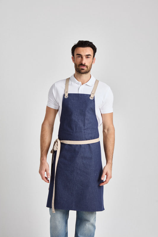 Latzschürze Potenza X Jeans 90 × 71 cm mit auswechselbaren Bändern – Denim – Farbcode 5021 – Bild 1