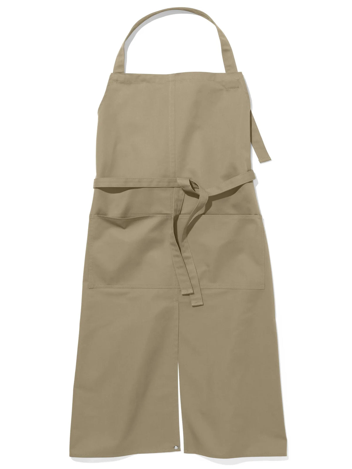 Latzschürze Verona Classic Schlitz Bag 110 × 75 cm mit langem Gehschlitz – khaki – Farbcode 3008 – Bild 1