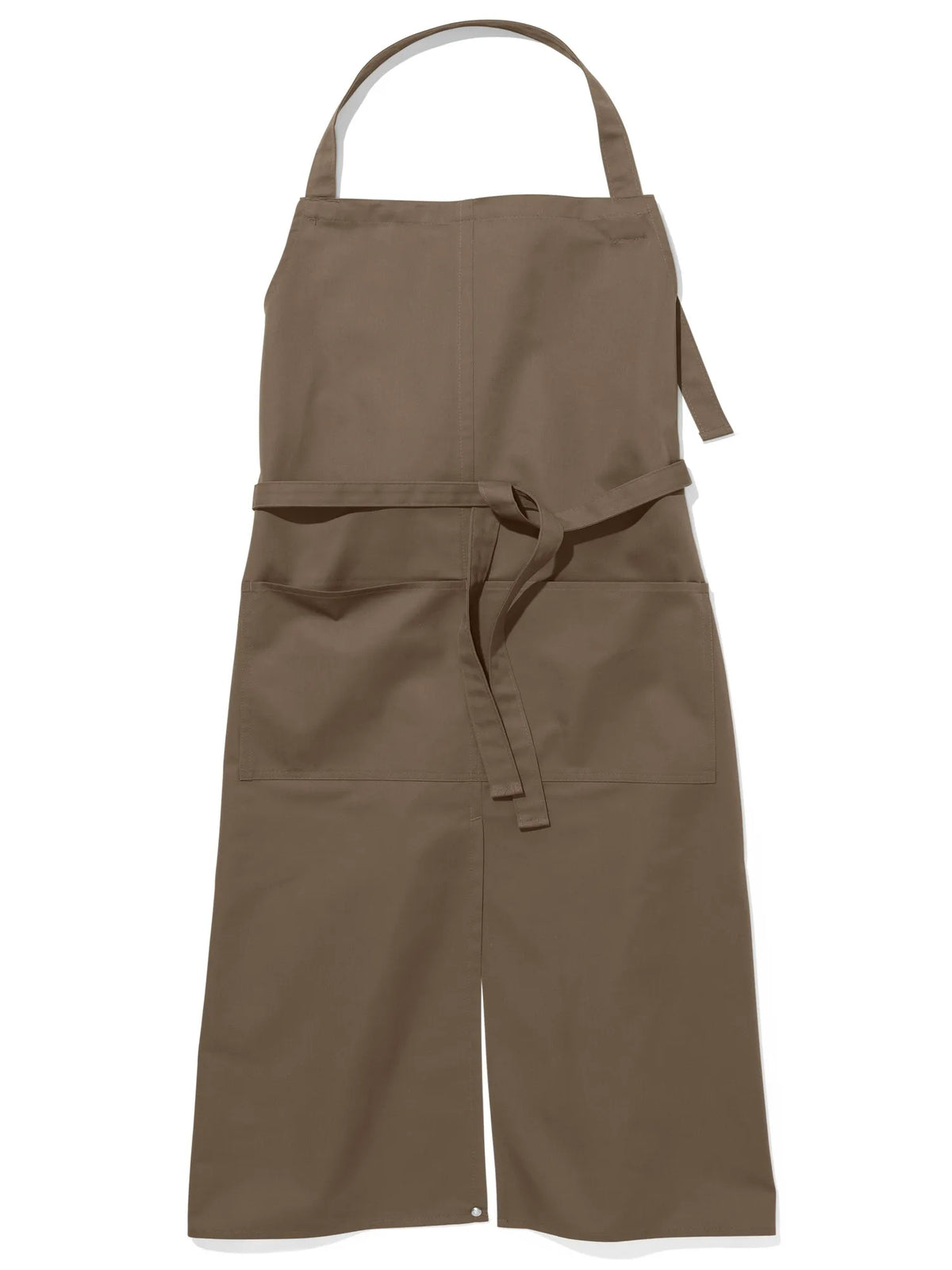 Latzschürze Verona Classic Schlitz Bag 110 × 75 cm mit langem Gehschlitz – taupe – Farbcode 3013 – Bild 1