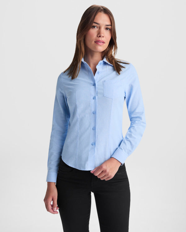 HEMDEN OXFORD WOMAN – aus 70% Baumwolle / 30% Polyester, Oxford, 140 g/m². – Bild 3