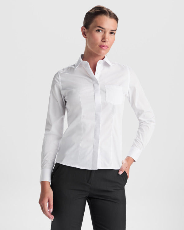 HEMDEN SOFIA L/S – aus 65% Polyester/ 35% Baumwoll-Popeline, 130 g/m². – Bild 2