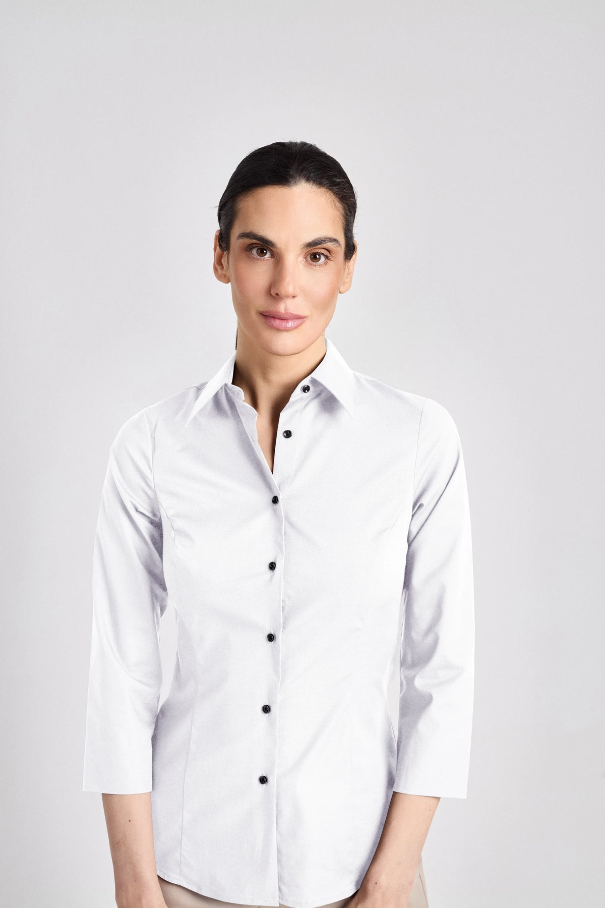 Bluse Ferrara Lady mit Dreiviertelärmeln – weiß – Farbcode 2000 – Bild 1