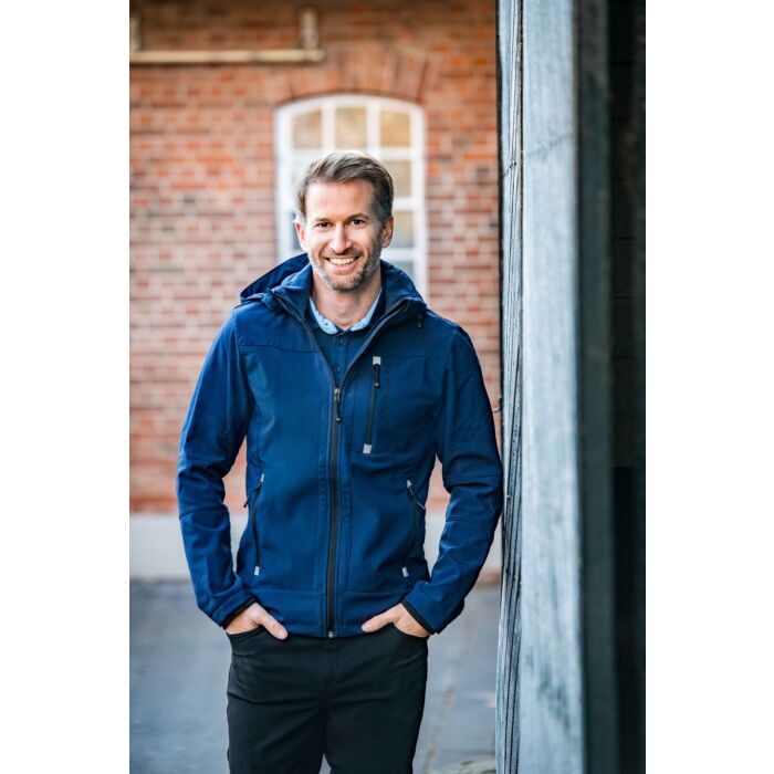 Herren-Softshelljacke Sport – Atmungsaktivität: 3.000 ml per m²/24 Std. – Bild 4