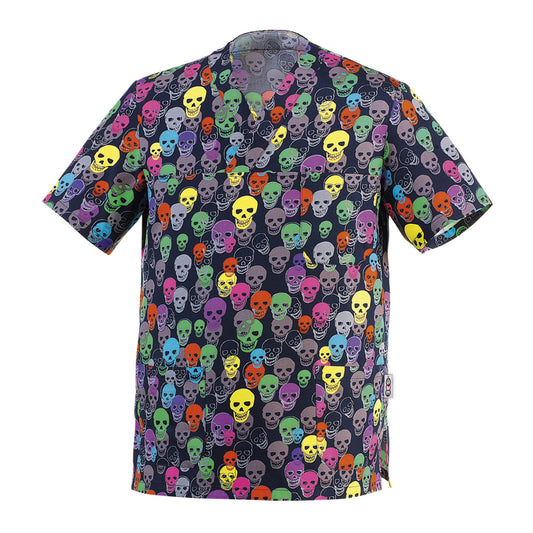 Unisex-Kasack Leonardo – Color skulls – Bild 1