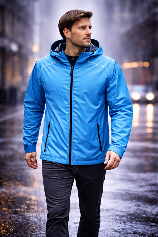 Daiber JN 1118 Herren Regenjacke – mit Logo links Brust (Druck oder Stick)