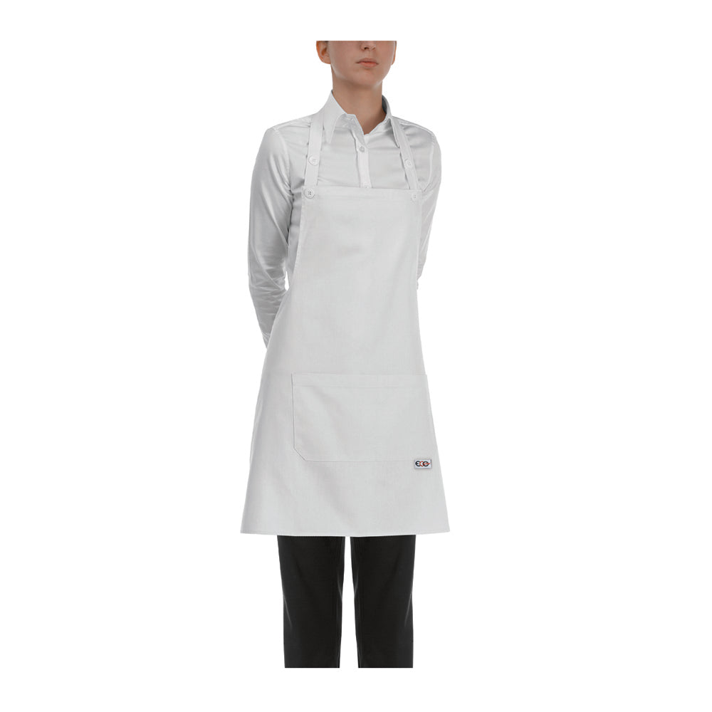 Damen-Gastronomie-Schürze Short Bip Apron – Weiß – Bild 1
