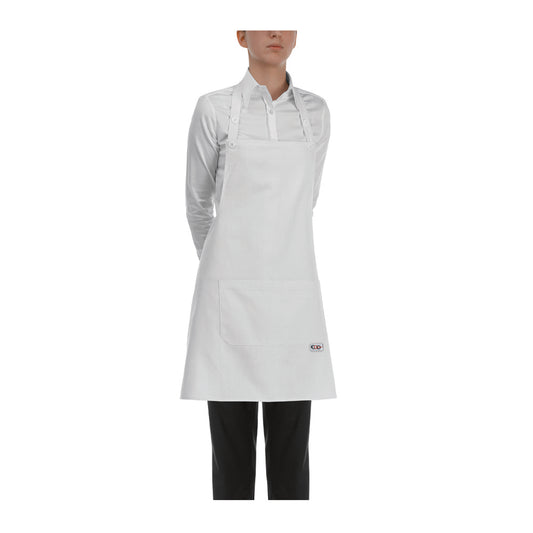 Damen-Gastronomie-Schürze Short Bip Apron – Weiß – Bild 1