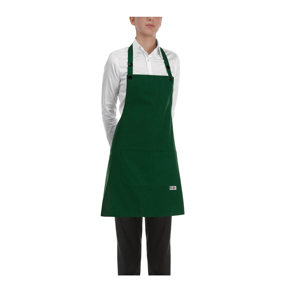 Damen-Gastronomie-Schürze Short Bip Apron – Flaschengrün – Bild 1