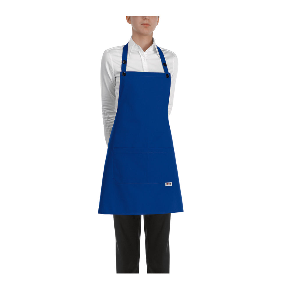 Damen-Gastronomie-Schürze Short Bip Apron – Königsblau – Bild 1
