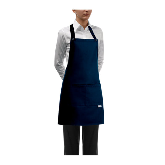 Damen-Gastronomie-Schürze Short Bip Apron – Marineblau – Bild 1