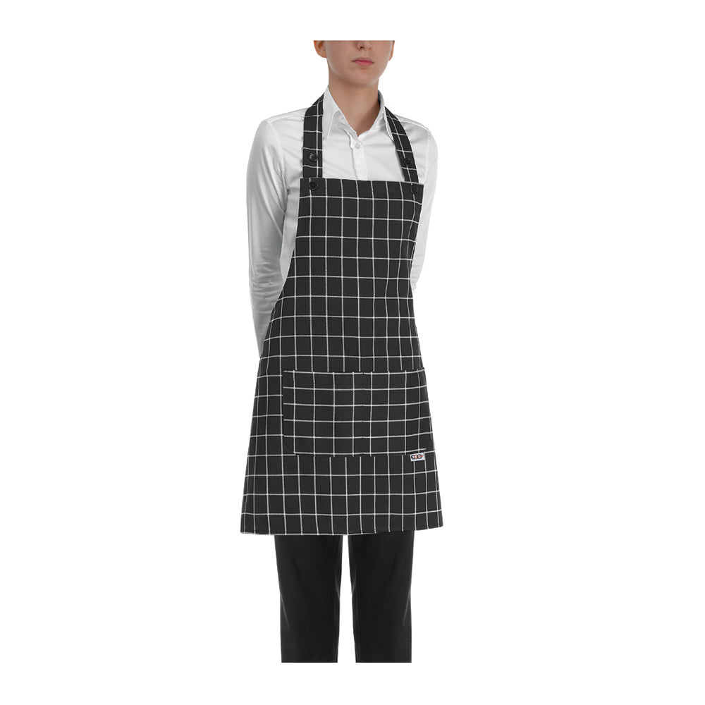 Damen-Gastronomie-Schürze Short Bip Apron – Square – Bild 1
