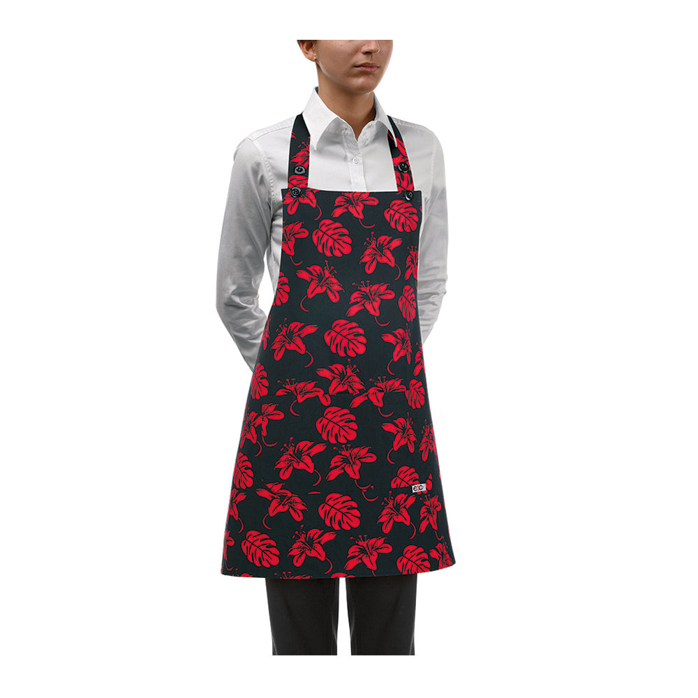 Damen-Gastronomie-Schürze Short Bip Apron – Ibiscus – Bild 1