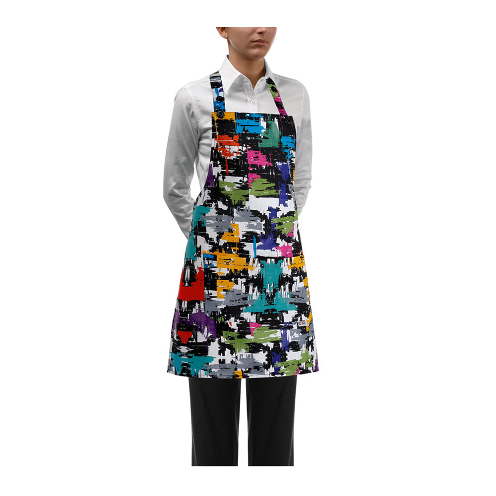 Damen-Gastronomie-Schürze Short Bip Apron – Graphic – Bild 1