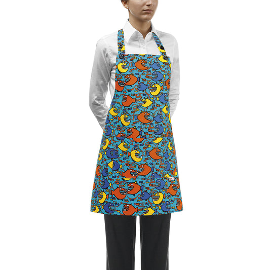 Damen-Gastronomie-Schürze Shot Bip Apron – Shark – Bild 1