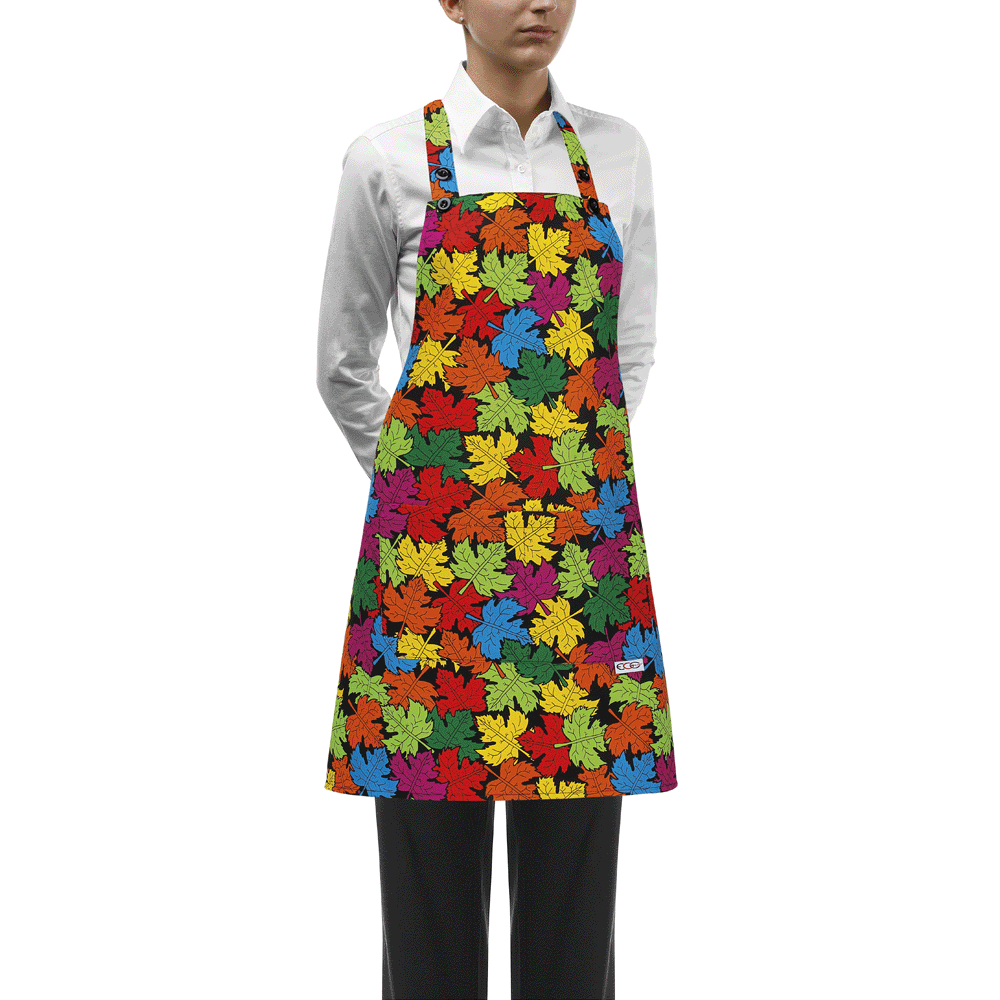 Damen-Gastronomie-Schürze Short Bip Apron – Foliage – Bild 1