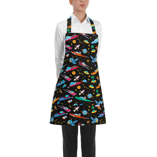 Damen-Gastronomie-Schürze Short Bip Apron – Space – Bild 1