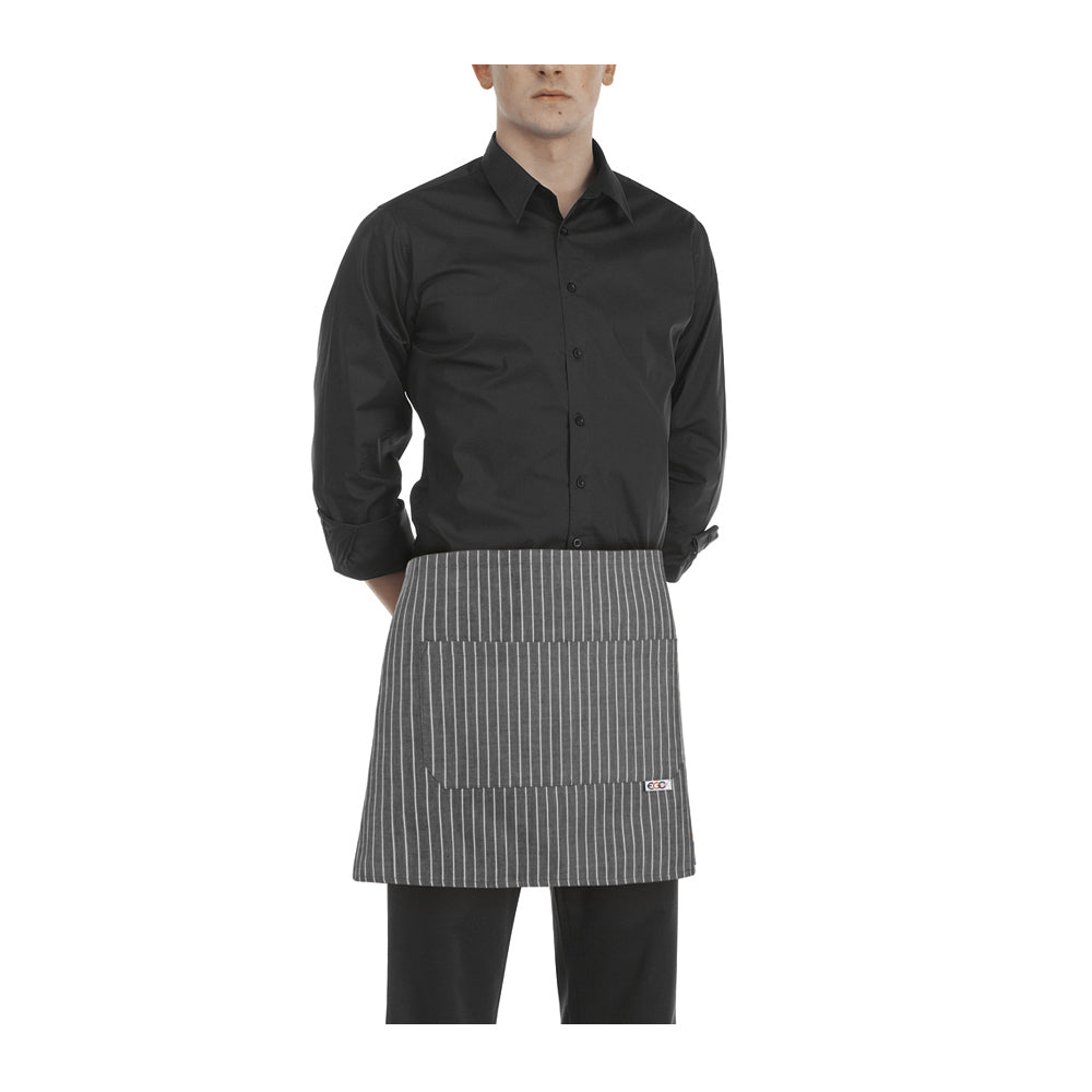 Gastronomie-Schürze Barman – New grey stripe – Bild 1