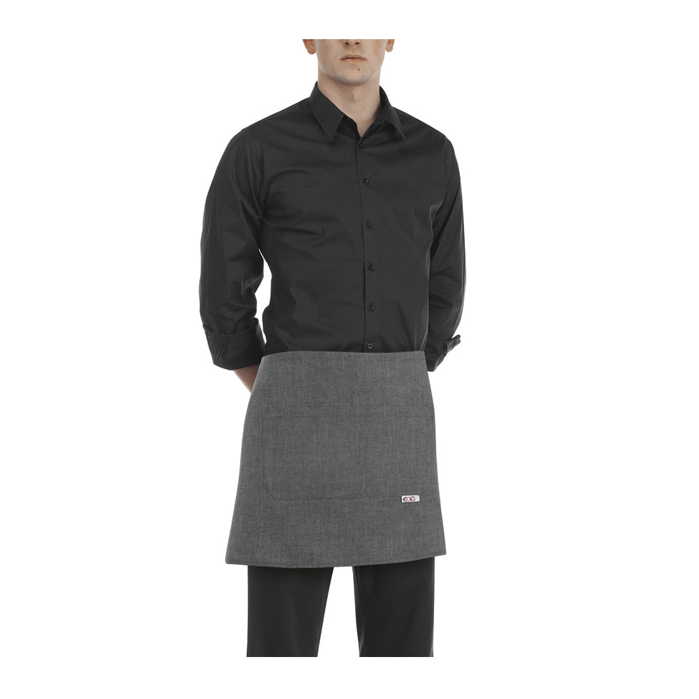 Gastronomie-Schürze Barman – Graumeliert – Bild 1