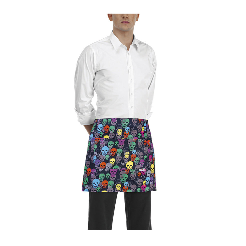 Gastronomie-Schürze Barman – Color skulls – Bild 1