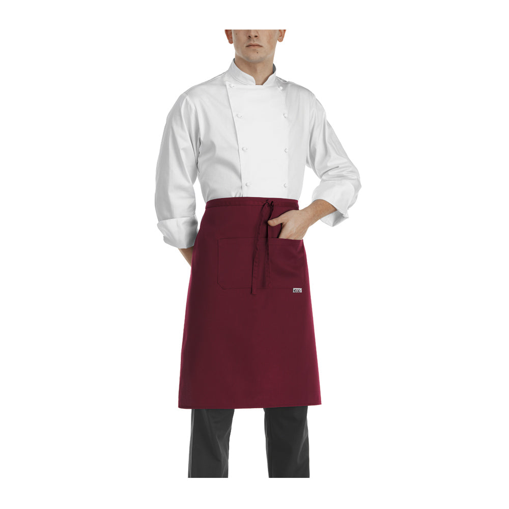 Gastronomie-Schürze Waist – Bordeauxrot – Bild 1
