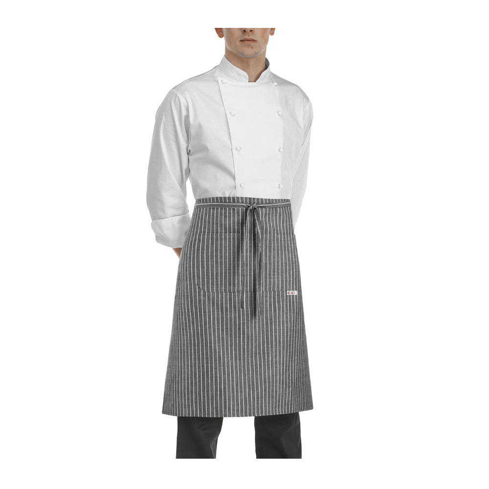 Gastronomie-Schürze Waist – New grey stripe – Bild 1