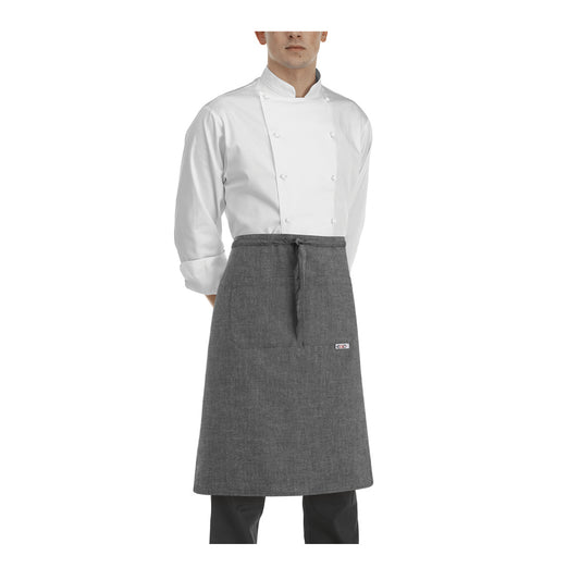 Gastronomie-Schürze Waist – Graumeliert – Bild 1