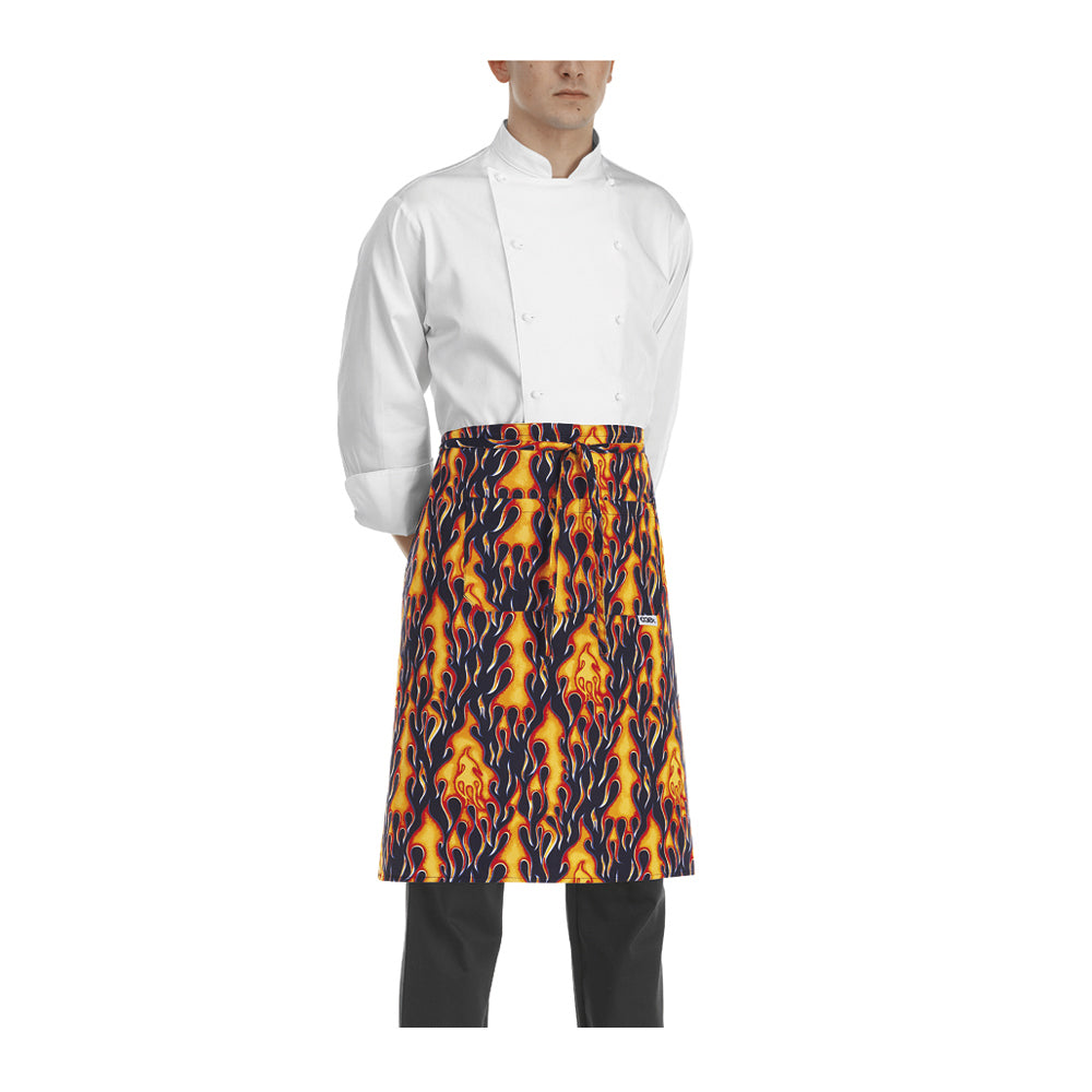 Gastronomie-Schürze Waist – Flames – Bild 1