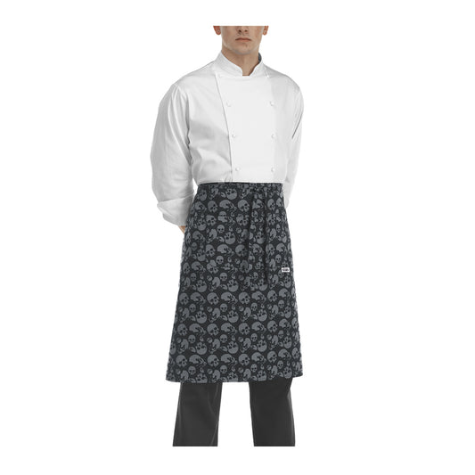 Gastronomie-Schürze Waist – Skulls – Bild 1