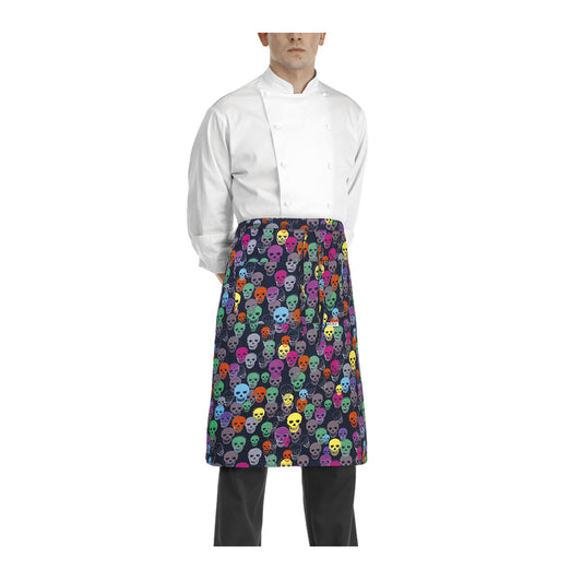 Gastronomie-Schürze Waist – Color skulls – Bild 1