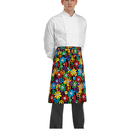 Gastronomie-Schürze Waist – Peace and love – Bild 1