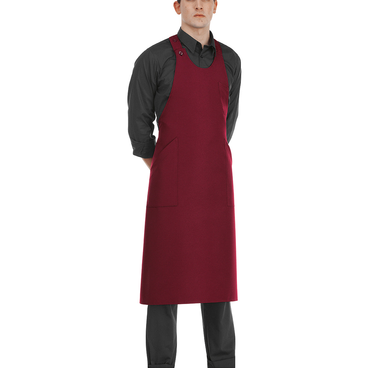 Gastronomie-Schürze Sommelier – Bordeauxrot – Bild 1