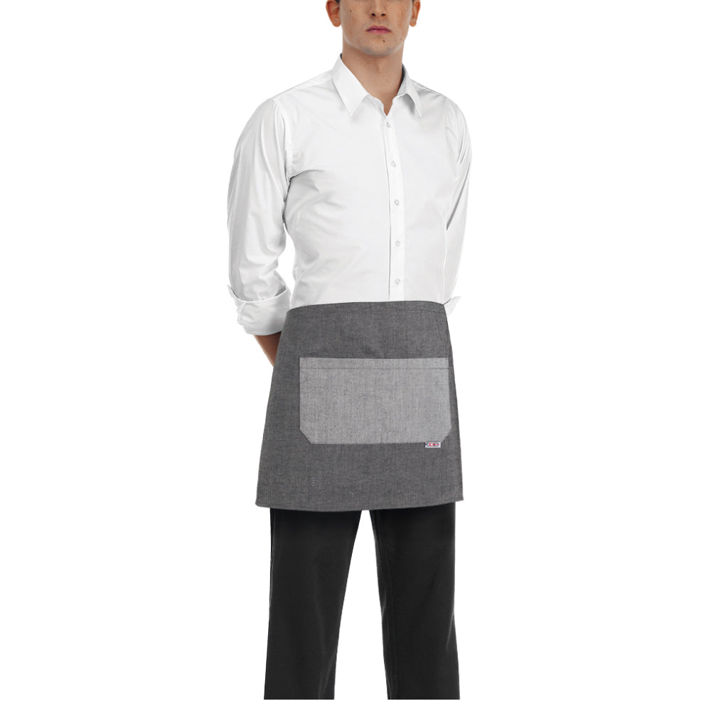 Gastronomie-Schürze Host – Graumeliert – Bild 1