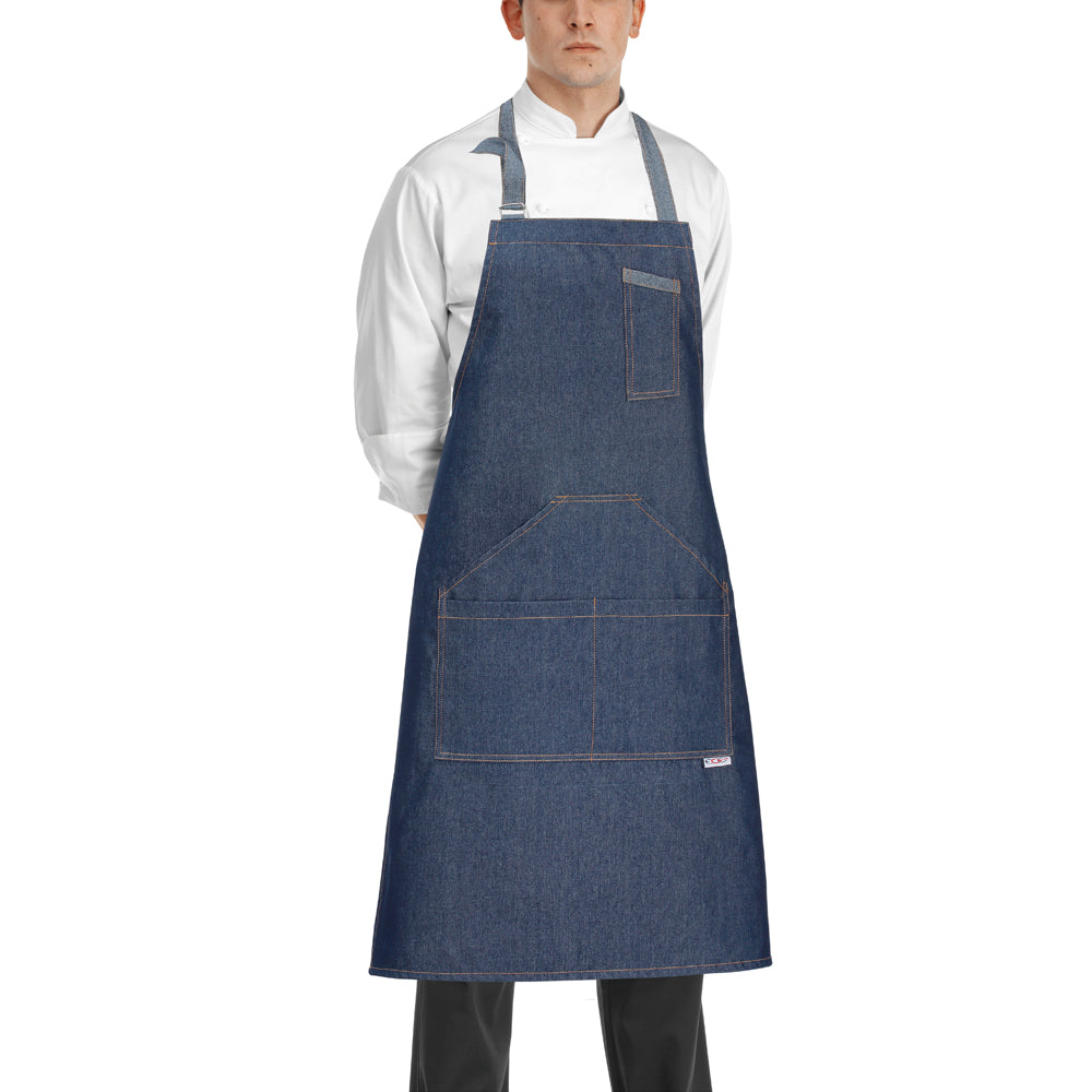 Gastronomie-Schürze Buckle – Jeansblau – Bild 1