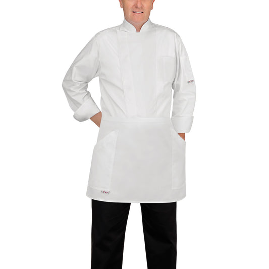 Gastronomie-Schürze Barman SIDE POCKETS – Weiß – Bild 1