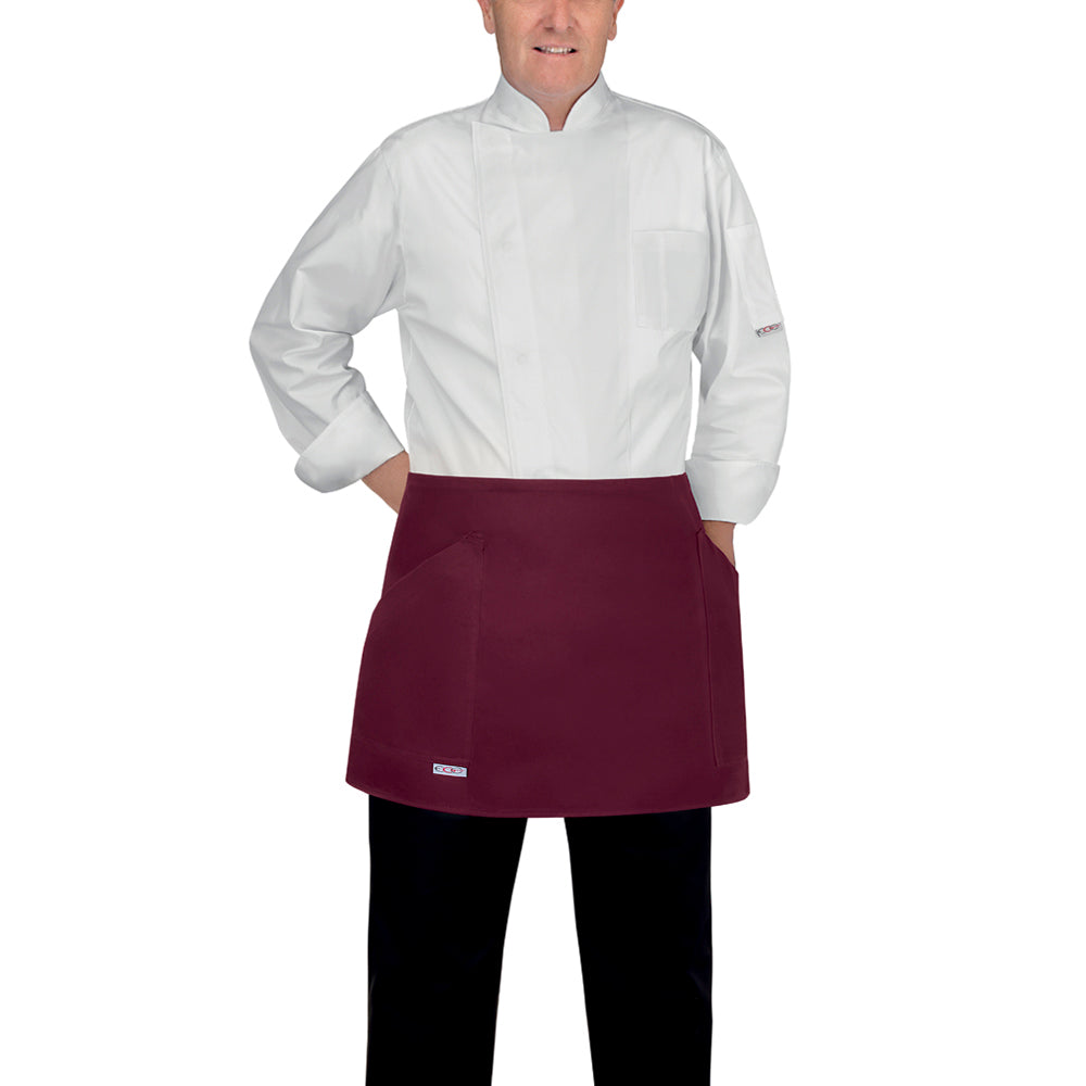 Gastronomie-Schürze Barman SIDE POCKETS – Bordeauxrot – Bild 1