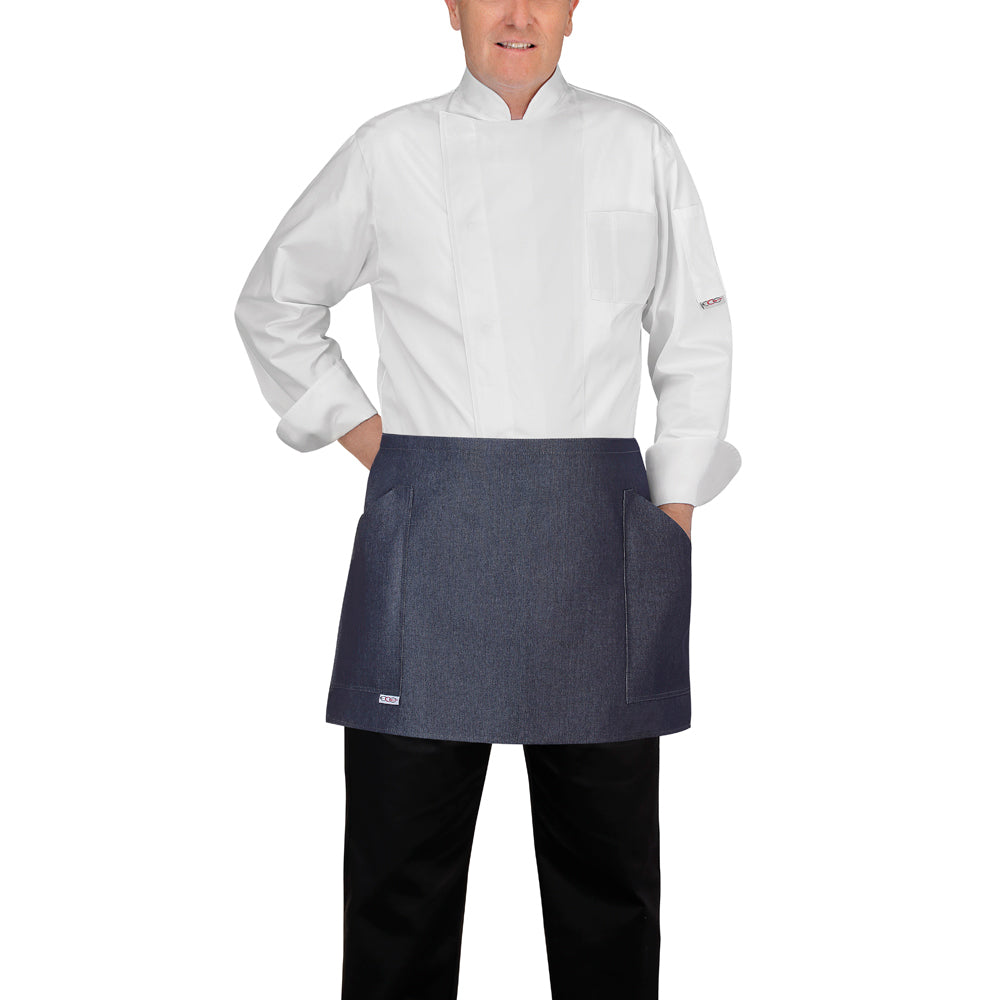 Gastronomie-Schürze Barman SIDE POCKETS – Jeansblau – Bild 1