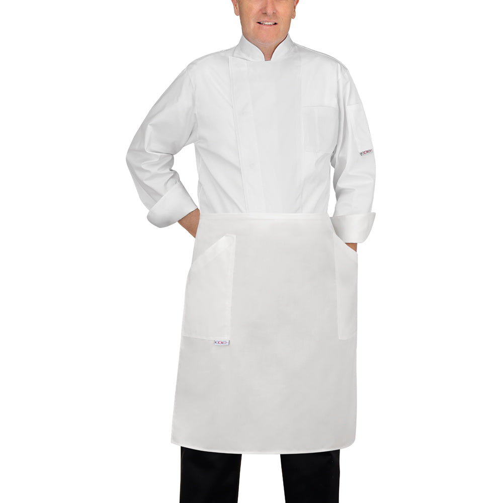 Gastronomie-Schürze Waist SIDE POCKETS – Weiß – Bild 1