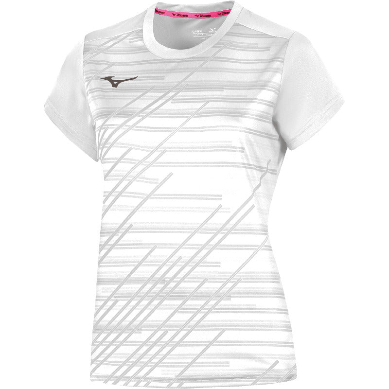 Mizuno Sport-T-Shirt Chiba – Damen | 62EAA705 – Weiß