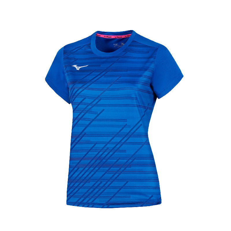 Mizuno Sport-T-Shirt Chiba – Damen | 62EAA705 – Royalblau