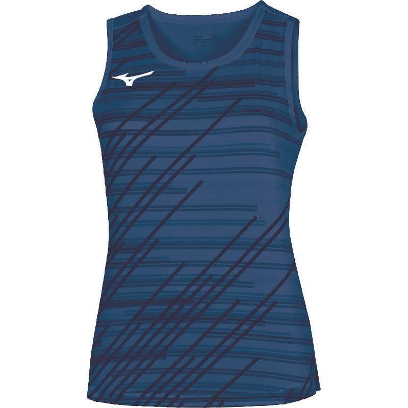 Mizuno Ärmelloses Sportshirt Chiba – Damen | 62EAA706 – Marineblau