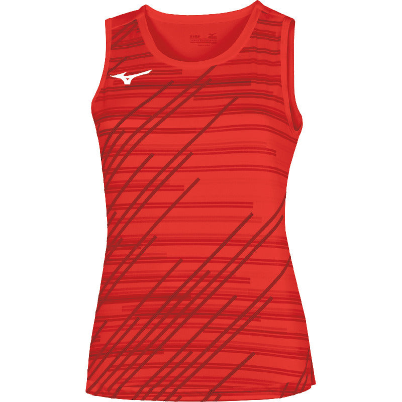 Mizuno Ärmelloses Sportshirt Chiba – Damen | 62EAA706 – Rot