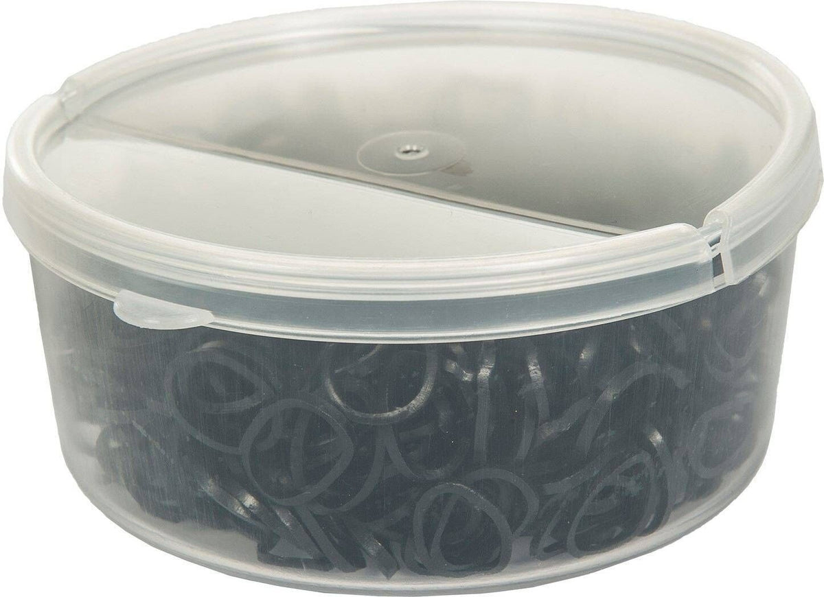 Mähnengummis in der Kunststoffbox, 500 Stück 6420 – 500 Mähnengummis – Bild 1