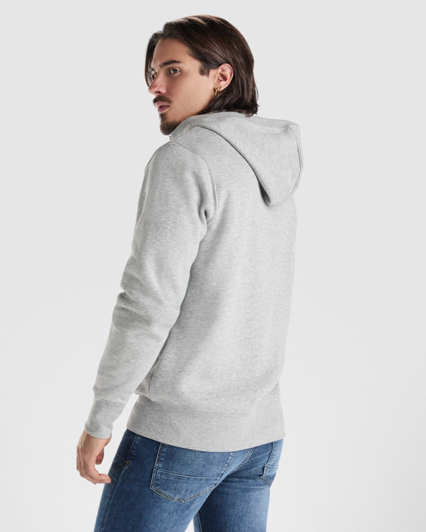 JACKEN MONTBLANC – aus 50% Baumwolle / 50% Polyester, gestepptes Fleece, 280 g/m², 3% Elastan an den Bündchen. Farbe Heather grey 58: 55% Baumwolle / 40% Polyester / 5% Viskose. – Bild 5