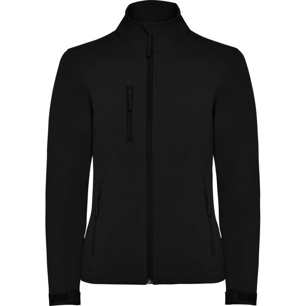 SOFTSHELL NEBRASKA WOMAN – aus Zweilagig. Außen: 100% Polyester. Innen: 100% Polyester extra warmes Mikrofleece. 300 g/m².