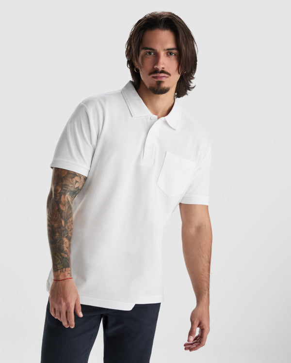 POLOSHIRTS CENTAURO PREMIUM – aus 60% Baumwolle / 40% Polyester. Pique. Farbe: 190 g/m². Weiss: 220g/m². Farbe Heather Grey 58: 85% Baumwolle / 15% Viskose – Bild 2