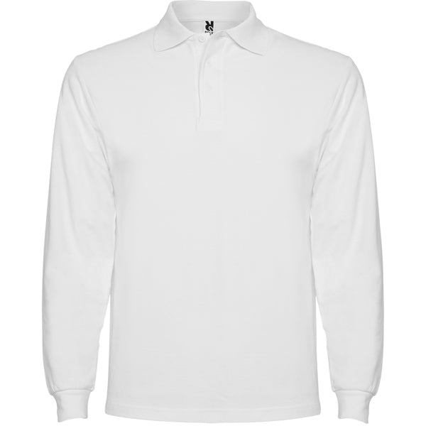 POLOSHIRTS ESTRELLA L/S – aus 100% Baumwolle, Piqué, 220 g/m². Heather Grey 58: 85% Baumwolle / 15% Viskose. – Bild 1