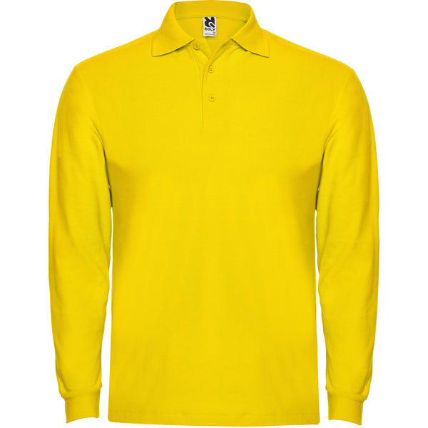 POLOSHIRTS ESTRELLA L/S – aus 100% Baumwolle, Piqué, 220 g/m². Heather Grey 58: 85% Baumwolle / 15% Viskose. – Bild 16