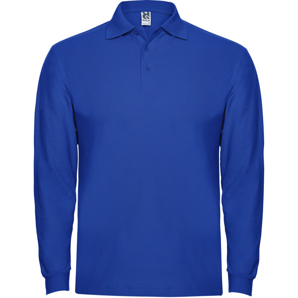 POLOSHIRTS ESTRELLA L/S – aus 100% Baumwolle, Piqué, 220 g/m². Heather Grey 58: 85% Baumwolle / 15% Viskose. – Bild 21
