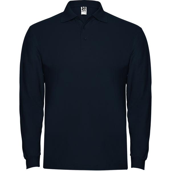 POLOSHIRTS ESTRELLA L/S – aus 100% Baumwolle, Piqué, 220 g/m². Heather Grey 58: 85% Baumwolle / 15% Viskose. – Bild 41